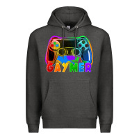 Charcoal Heather Gaymer Premium Hoodie - FaDigitalArtStudio