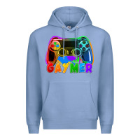 Colony Blue Gaymer Premium Hoodie - FaDigitalArtStudio