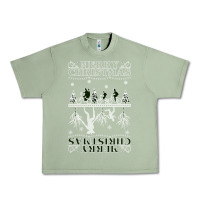 Oil Green Merry Christmas Urban Heavy Tee - Bettercallsaul