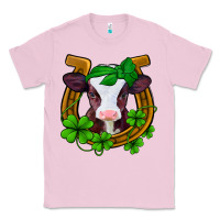 Bubblegum Pink lucky horseshoe 4 leaf clover baby calf Classic Tee - Jasminsmagicworld