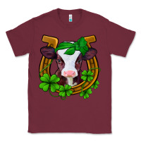 Burgundy lucky horseshoe 4 leaf clover baby calf Classic Tee - Jasminsmagicworld