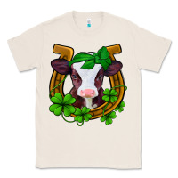 Natural lucky horseshoe 4 leaf clover baby calf Classic Tee - Jasminsmagicworld