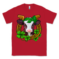Red lucky horseshoe 4 leaf clover baby calf Classic Tee - Jasminsmagicworld