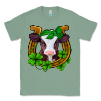 Sage lucky horseshoe 4 leaf clover baby calf Classic Tee - Jasminsmagicworld