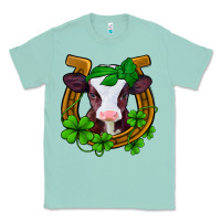 Seafoam lucky horseshoe 4 leaf clover baby calf Classic Tee - Jasminsmagicworld