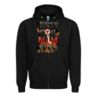 Black Best dog mom ever Mother's Day Zipper Hoodie - FaDigitalArtStudio