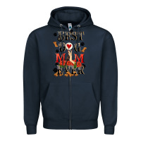 Navy Best dog mom ever Mother's Day Zipper Hoodie - FaDigitalArtStudio