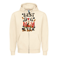 Sandshell Best dog mom ever Mother's Day Zipper Hoodie - FaDigitalArtStudio