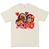 Bone xo xo with leopard and cowhide heart Premium Tee - NancyCooperArtShop