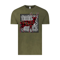 Vintage Olive Christmas Deer Vintage Tee - Bettercallsaul