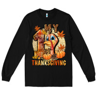 Black My 1st Thanksgiving Long Sleeve Tee - NancyCooperArtShop