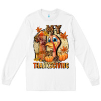 White My 1st Thanksgiving Long Sleeve Tee - NancyCooperArtShop