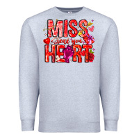Heather Grey Mis Steal Your Heart Premium Sweatshirt - CowhideDigitalArt