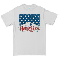 Dove Grey America Premium Tee - MaliasSmallBusiness