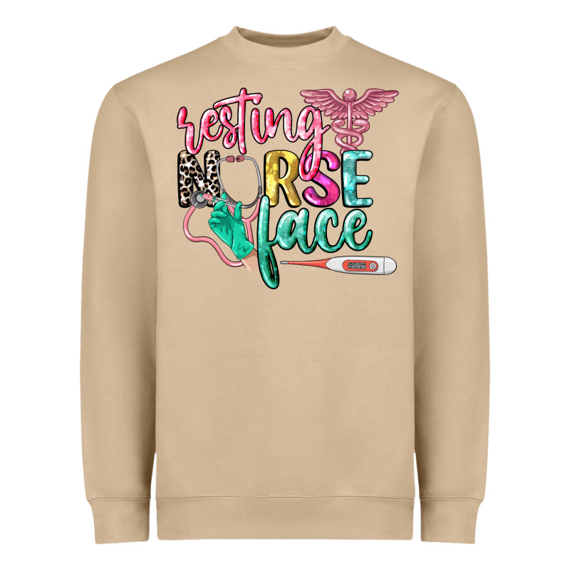 Resting Nurse Face Heavyweight Sweatshirt by CowGirlArtShop | Teevron