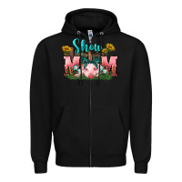 Black Show mom pig Mother's Day Zipper Hoodie - FaDigitalArtStudio
