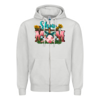 Dove Grey Show mom pig Mother's Day Zipper Hoodie - FaDigitalArtStudio