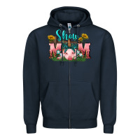 Navy Show mom pig Mother's Day Zipper Hoodie - FaDigitalArtStudio