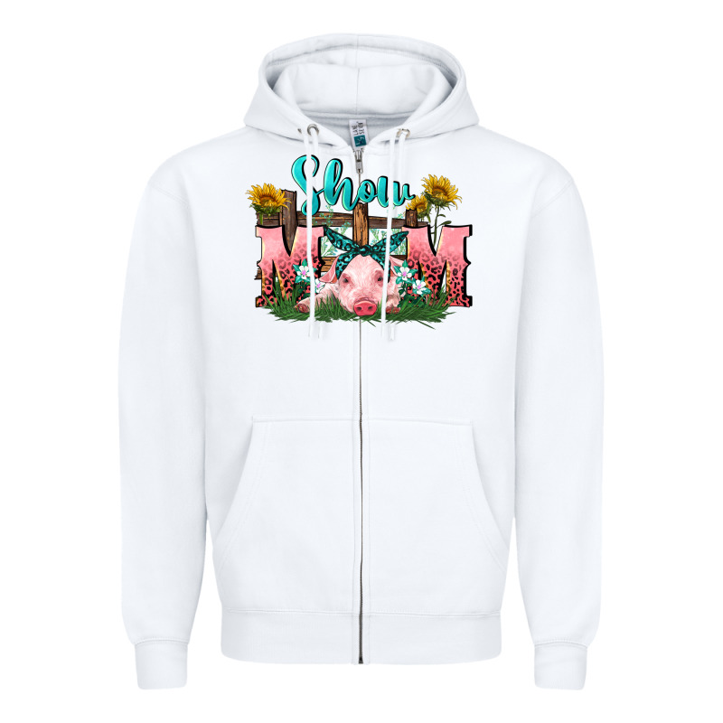 Show Mom Pig Mother's Day Zipper Hoodie by FaDigitalArtStudio | Teevron