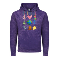 Cloud Purple PEACE ON EARTH Vintage Hoodie - Bettercallsaul