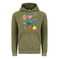Vintage Olive PEACE ON EARTH Vintage Hoodie - Bettercallsaul