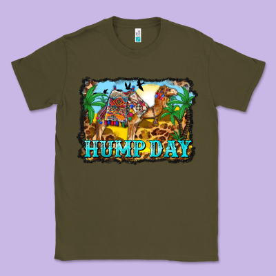 Hump Day Camel And Desert Classic Tee Designed By Barkaloodesign