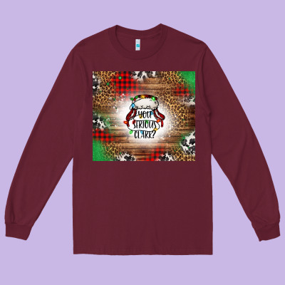 You Serious Clark Western Long Sleeve Tee Designed By Jasminsmagicworld