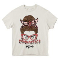 Cream gymnastics mom Heavy Core Tee - MaliasSmallBusiness