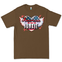 Cacao American junkie Premium Tee - NancyCooperArtShop