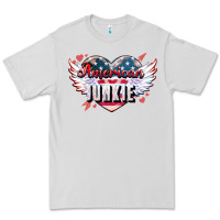 Dove Grey American junkie Premium Tee - NancyCooperArtShop