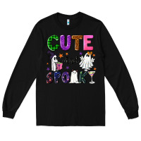 Black Cute and spooky Long Sleeve Tee - NancyCooperArtShop