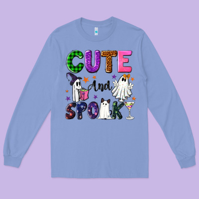 Cute And Spooky Long Sleeve Tee Designed By Nancycooperartshop