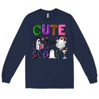 Navy Cute and spooky Long Sleeve Tee - NancyCooperArtShop