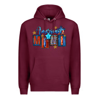 Burgundy American mini 4th of july Premium Hoodie - FaDigitalArtStudio