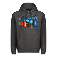 Charcoal Heather American mini 4th of july Premium Hoodie - FaDigitalArtStudio