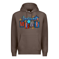 Coffee American mini 4th of july Premium Hoodie - FaDigitalArtStudio