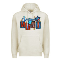 Oatmeal Heather American mini 4th of july Premium Hoodie - FaDigitalArtStudio