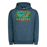 Pigment Midnight Navy raised 90's country cactus sunflower's Urban Hoodie - Artiststas