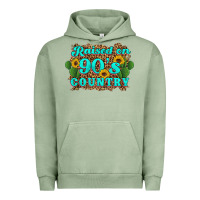 Pigment Oil Green raised 90's country cactus sunflower's Urban Hoodie - Artiststas