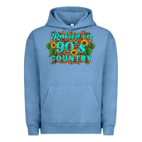 Pigment Pebble Blue raised 90's country cactus sunflower's Urban Hoodie - Artiststas