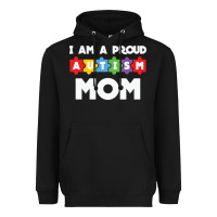 Black LIL Autism Mom Heavyweight Hoodie - CowhideDigitalArt