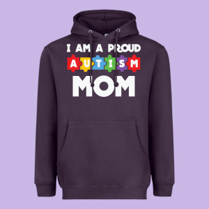 Lil Autism Mom Heavyweight Hoodie Designed By Cowhidedigitalart