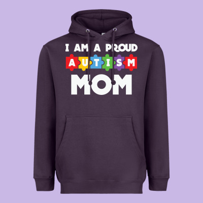 Lil Autism Mom Heavyweight Hoodie Designed By Cowhidedigitalart
