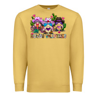 Antique Gold howdy valentines Premium Sweatshirt - CowhideDigitalArt