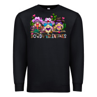 Black howdy valentines Premium Sweatshirt - CowhideDigitalArt