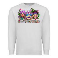 Dove Grey howdy valentines Premium Sweatshirt - CowhideDigitalArt