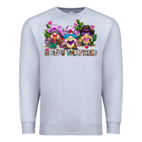 Heather Grey howdy valentines Premium Sweatshirt - CowhideDigitalArt