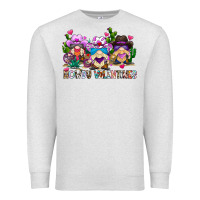 Oatmeal Heather howdy valentines Premium Sweatshirt - CowhideDigitalArt