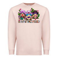 Pale Pink howdy valentines Premium Sweatshirt - CowhideDigitalArt