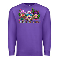 Purple howdy valentines Premium Sweatshirt - CowhideDigitalArt